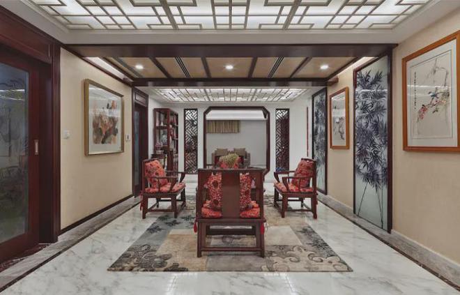 调奢华的中式装修开元棋牌app低(图6)