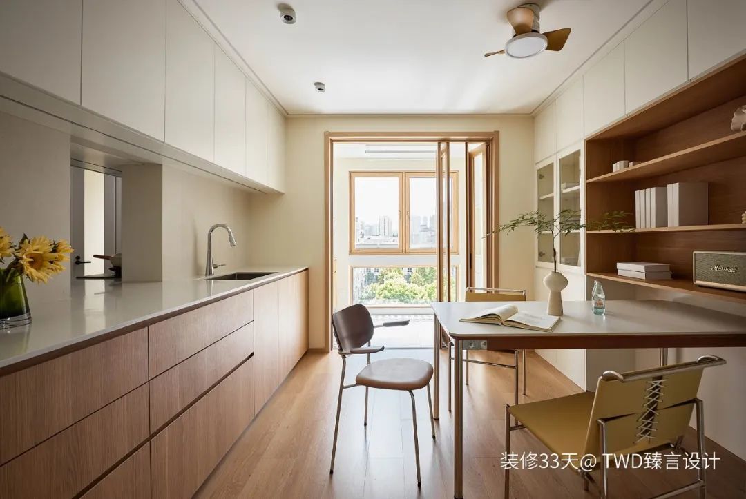 厨开窗洞餐桌嵌入餐边柜开元棋牌卧室改餐厅餐(图3) 厨开窗洞餐桌嵌入餐边柜开元棋牌卧室改餐厅餐(图3)